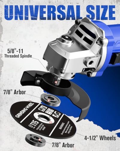 AVID POWER Angle Grinder Tool 750W 6.5 Amp 4-1/2" 11,500 RPM Metal Grinder