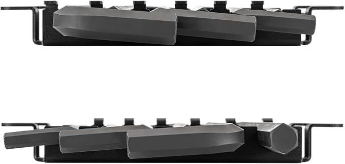 TEKTON Flat End Hex L-Key Set, 6-Piece | KLX92101 | (7/16 - 3/4 in.), Manganese Phosphate Finish, Rack