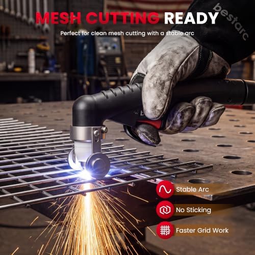Bestarc Plasma Cutter Machine, 80Amps HF Pilot Arc, 110/220V, Air Sensor