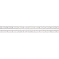 Starrett Full Flexible Steel Rule with Satin Chrome Finish, Quick Reading, and Inch Graduation - 16R Graduation, 12" Length, 1/64" Thickness - C316R-12