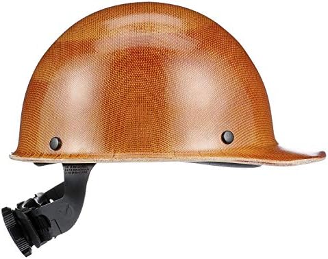 MSA Skullgard Cap Style Safety Hard Hat with Suspension - Non-Slotted Cap, Made of Phenolic Resin, Radiant Heat Loads up to 350F | Fas-Trac III Ratchet Suspension
