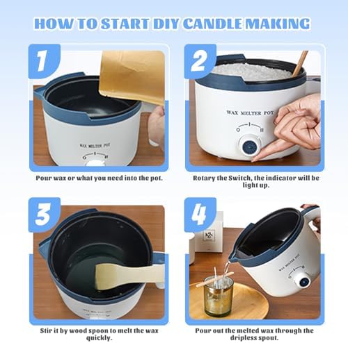 3lbs Soy Wax Melt Making Kit with Electric Wax Melting Pot