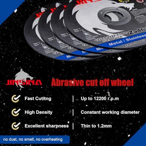 5" Cut Off Wheels 27PCS, Metal and Stainless Steel Cutting Wheel