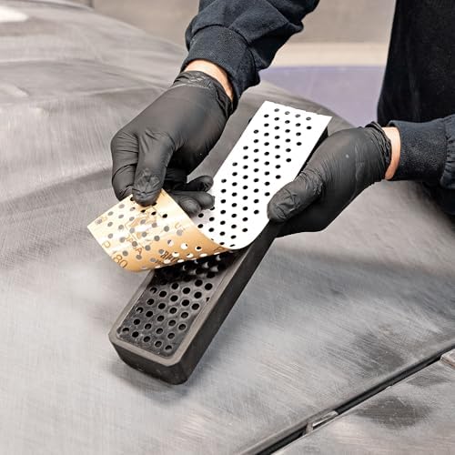 Eastwood Optiflow Roll-On Complete Automotive Epoxy Primer Paint with DSB Dustless Block Sanding Kit | Black