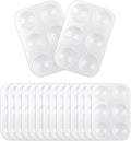 16PCS White Plastic Paint Trays - Essential for Painting Parties, DIY Crafts, and Art Painting