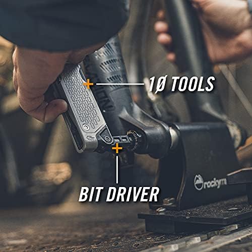 Gerber Gear Lockdown Driver 7-in-1 EDC Multitool - 2.5" Plain Edge Blade, Scissors, Bit Driver - Gifts for Men, Everyday Carry Gear and Survival Equipment - Silver