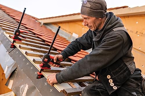 BESSEY EZ360-15 Single-Handed Clamp with Rotating Handle, Span 150 mm, Projection 80 mm, Easy Overhead Work, Innovative 360° Rotating Mechanism, Weight 0.78 kg