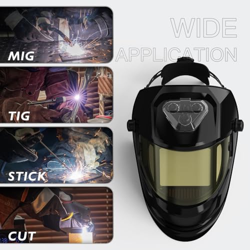 YESWELDER 180 Panoramic Welding Helmet with 6 Arc Sensors