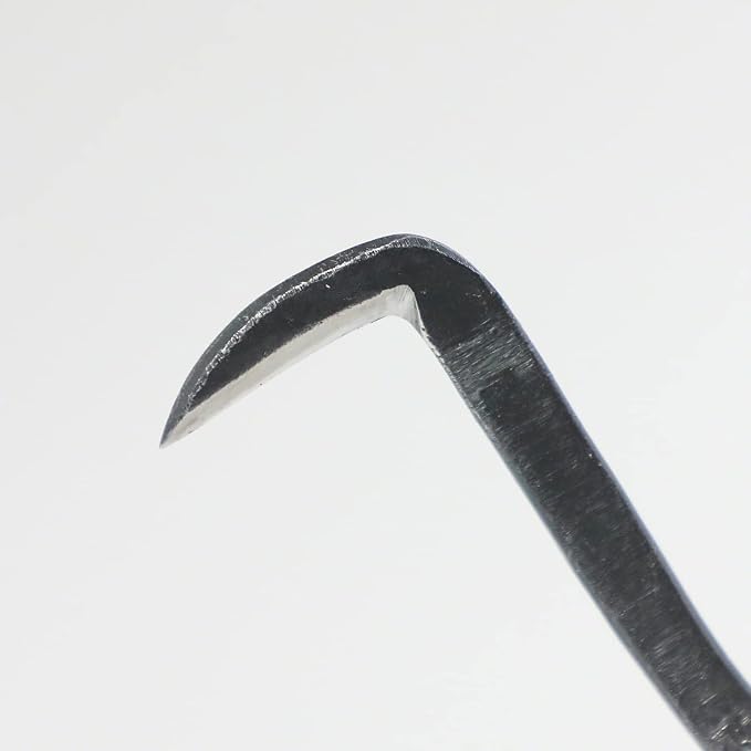 Wazakura Bonsai Scraper Jin Sickle Knife Made in Japan in Carbon Steel, Shari Carving Tool, Japanese Dead Wood and Bark Grafting Cutter