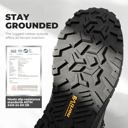 NORTIV 8 Men's Composite Toe Work Boots Slip Resistant