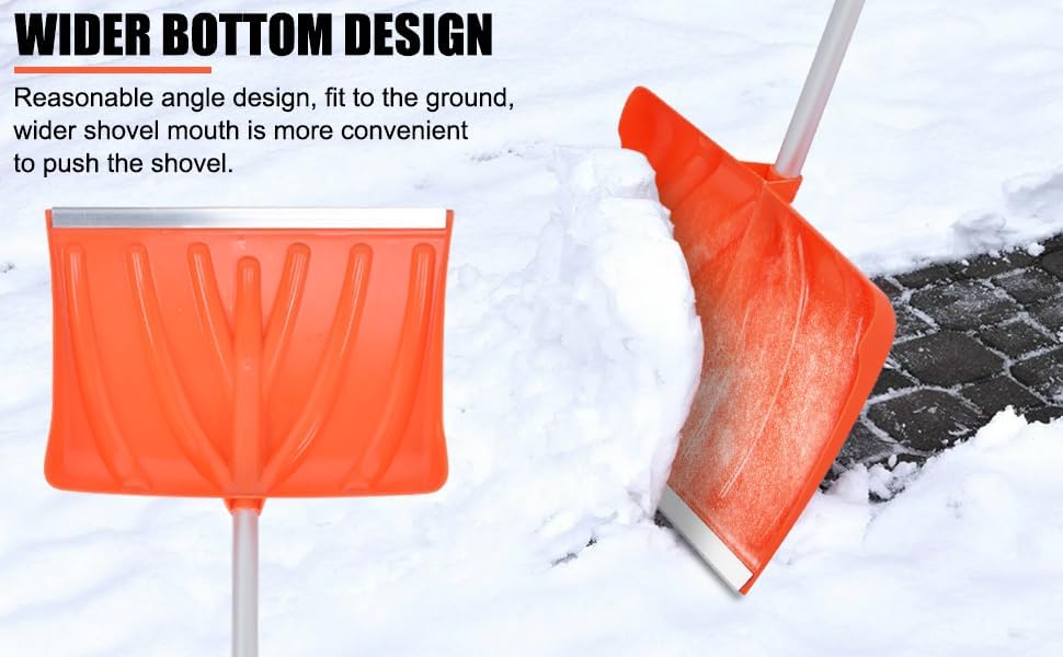 Gavigain High-Performance Snow Shovel, Snow Shovel for Driveway,Snow Clearing Kit for Cars, Truck Camping and Outdoor Activities, Large Capacity, D Shaped, Assemblable Shovelling Tool