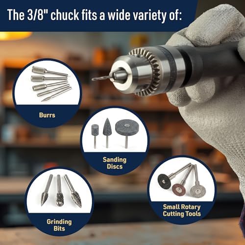 Kings County Tools Drill Bit Extension Flex Shaft Rotary Tool, 55.5”