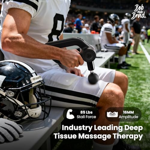 BOB AND BRAD D6 Pro Max+ Massage Gun with Heat and Cold, Powerful Deep Tissue Percussion Massager with 16mm Amplitude, Professional Muscle Massager Gun for Athletes, Quiet Electric Handheld Massager