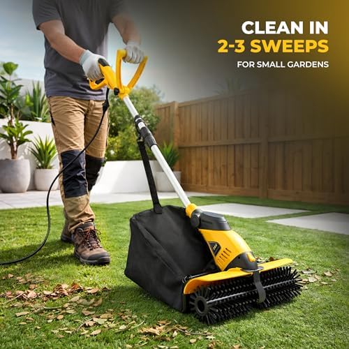 Electric Power Broom Artificial Turf Sweeper Outdoor Turf Cleaner Machine