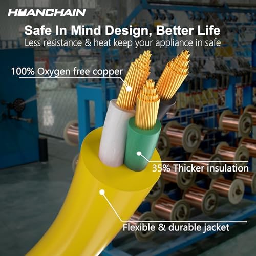 HUANCHAIN 14 Gauge Heavy Duty Outdoor Extension Cord 150 FT Waterproof