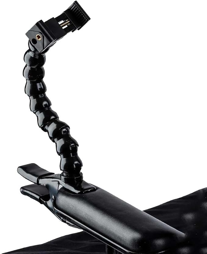 MOGO ModularHose Assistive Technology Phone Holder with Heavy-Duty Spring Clamp (Opens to 2"), 8 Inch Arm