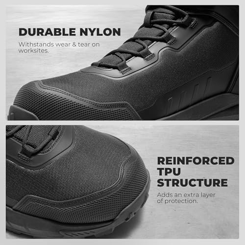 NORTIV 8 Men's Composite Toe Work Boots Slip Resistant