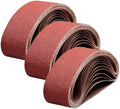 Taokyid 3x18 Inch Sanding Belts, Aluminum Oxide, 40 60 80 Grit, 24 Pack