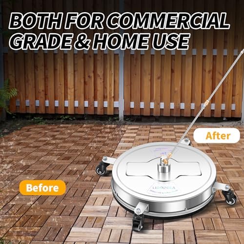 LidoDola 19'' Pressure Washer Surface Cleaner, Power Washer Accessory