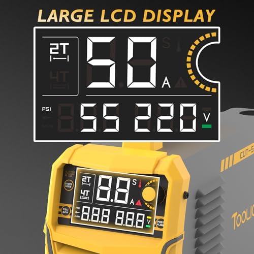 TOOLIOM 50A Non-Touch Pilot Arc Plasma Cutter, Dual Voltage 110/220V