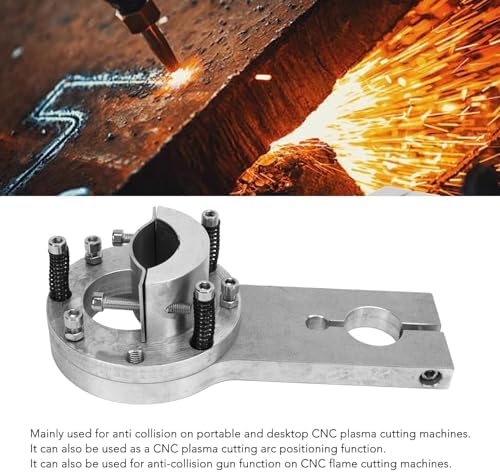 Plasma Torch Clamp, CNC Plasma Cutter Holder, Plasma Anti Collision Fixture for CNC Plasma and Flame Cutting