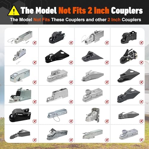 Trailer Lock for 2-5/16 Inch Couplers, Heavy Duty Trailer Hitch Locks