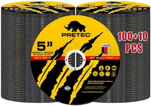 110 Pack Cut Off Wheels 5 Inch, Metal Cutting Wheel for Angle Grinder