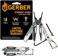 Gerber Gear Stakeout Spark - Multi-Tool Folding Knife for Backpacking, Survival, Camping, Outdoor - Pocket Tool w/Bottle Opener, Tent Stake Puller, Scissors, Tweezers - Baltic Haze