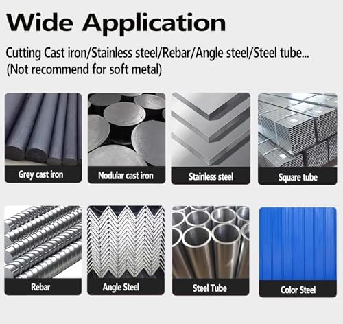 4-1/2 Inch Diamond Cut Off Wheel for Metal, 4.5" Angle Grinder Cutting Grinding Disc on Cast Iron Rebar Carbide Stainless Steel Saw Blades 7/8“ Arbor, Pack of 2