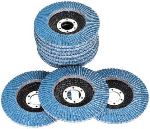 findmall 50 Pack 4-1/2" X 7/8" 80 GRIT Flap Disc Grinding Wheel Sandpaper
