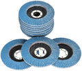 findmall 50 Pack 4-1/2" X 7/8" 80 GRIT Flap Disc Grinding Wheel Sandpaper