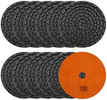 SHDIATOOL 4-Inch Diamond Polishing Pads 12PCS for Concrete 100 Grit