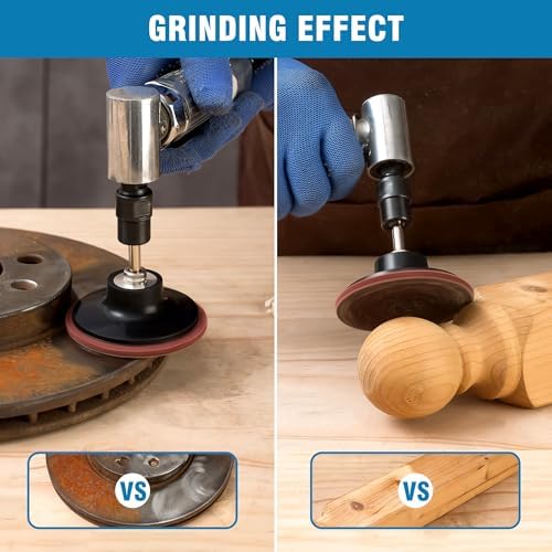S SATC 25Pcs Medium Sanding Disc 3 Inch Quick Change Discs 1Pcs 1/4” Shank Holder for Die Grinder Sanding Disc Polish Rust Wood Sanding