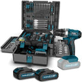 Sundpey 255-PC Portable Home and Auto Tool Kit Set with 21V Cordless Drill
