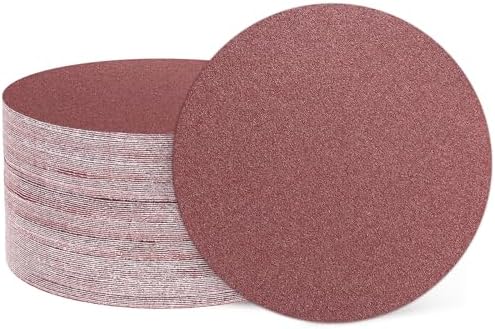 HARFINGTON 50 Pcs 2 Inch Sanding Discs 60 Grit Red Aluminum Oxide