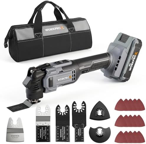 WORKPROX 20V Brushless Cordless Oscillating Multi-Tool Kit