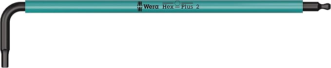 Wera 05133165001 950/9 HEX-PLUS MULTICOLOUR 3 L-KEY SET, METRIC, BLACKLASER, 9 PIECES