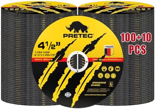 110 Pack Cut Off Wheels 4-1/2", Metal Cutting Wheel for Angle Grinder