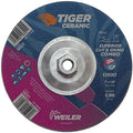 Weiler 58322 7 x 1/8 Tiger Ceramic Type 27 Cut Off/Grind Combo Wheel CER30T 5/8-11 Nut (Pack of 10)