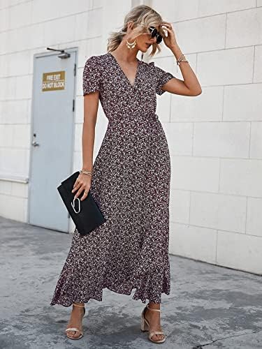 PRETTYGARDEN Women's Boho Floral Summer Maxi Dresses
