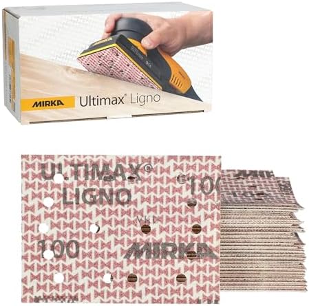 Mirka Abrasive Sheets Ultimax Ligno 3x4 Inch P100 Hook and Loop
