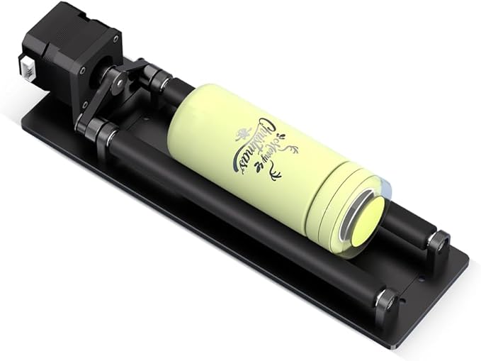 Algolaser Mini Rotary Roller - 360° Adjustable Rotary Roller - Y-axis Rotary Roller Attachment for Cylindrical Objects Tumblers,Bottle – No Laser Function