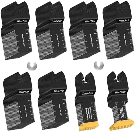 Trivd Frol 100PCS Titanium Multitool Blades for Wood Plastic Nails Metal