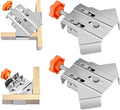Quick Right Angle Fixing Clip, Multipurpose Stainless Steel 90° Degree Corner Clamp for Woodworking, T-shaped Right Angle Clamping Tool with Adjustable Swing Jaw Right Angle (2pcs-Open Type)