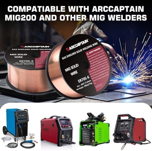 ARCCAPTAIN MIG Welding Wire ER70S-6 .045" 2LB x 1