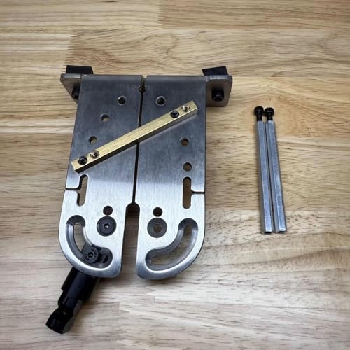 Jewelers Bench Pin Saw Vise, Stainless Steel Table Clamp with Wooden Pin for Jewelry Making, Sawing, and Filing