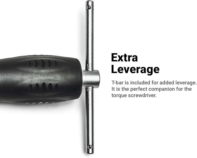 Capri Tools CP21075 Certified Limiting Torque Screwdriver Set, Small, Black, 10-50 in-lbs / Manual