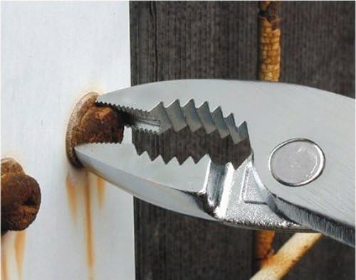 ENGINEER PZ-56 Screw Removal Pliers, Slip Joint, unique vertically serrated jaws to grip damaged screws with no slippage, Made in Japan