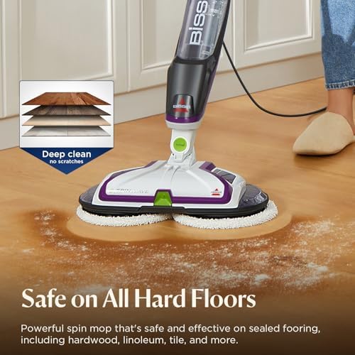 BISSELL SpinWave Pet Hard Floor Corded Spin Mop, 20399