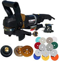 SWP112K Concrete Countertop Polishing Tools Package - Wet Polisher, Concrete Grinding Wheel, Concrete Polishing Pads Kit for Concrete Countertop Polishing